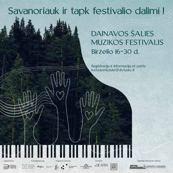 PRISIJUNK prie Dainavos šalies muzikos festivalio komandos