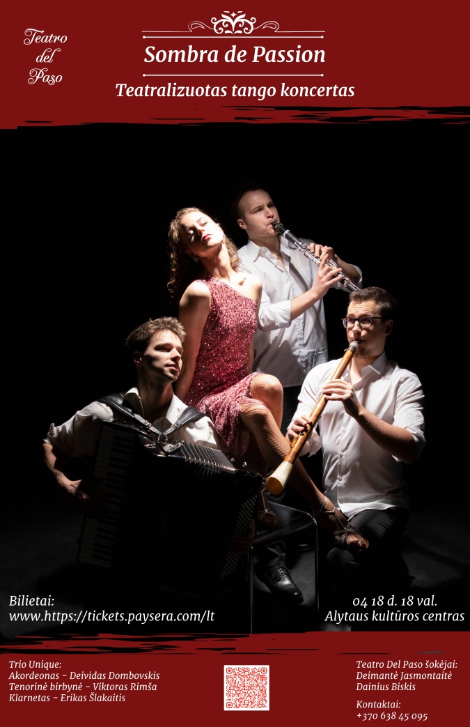 Teatralizuotas tango koncertas | Sombra de Pasion